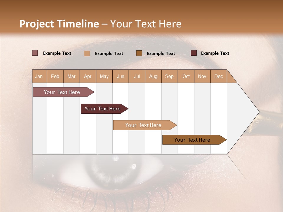 Salon Woman Eyeshadow PowerPoint Template