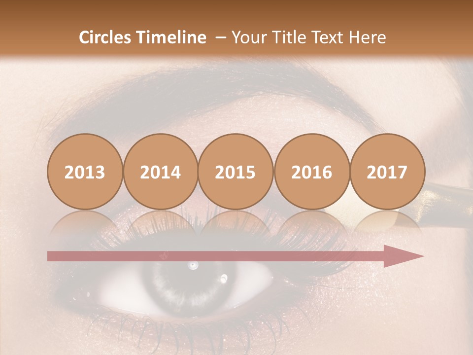 Salon Woman Eyeshadow PowerPoint Template