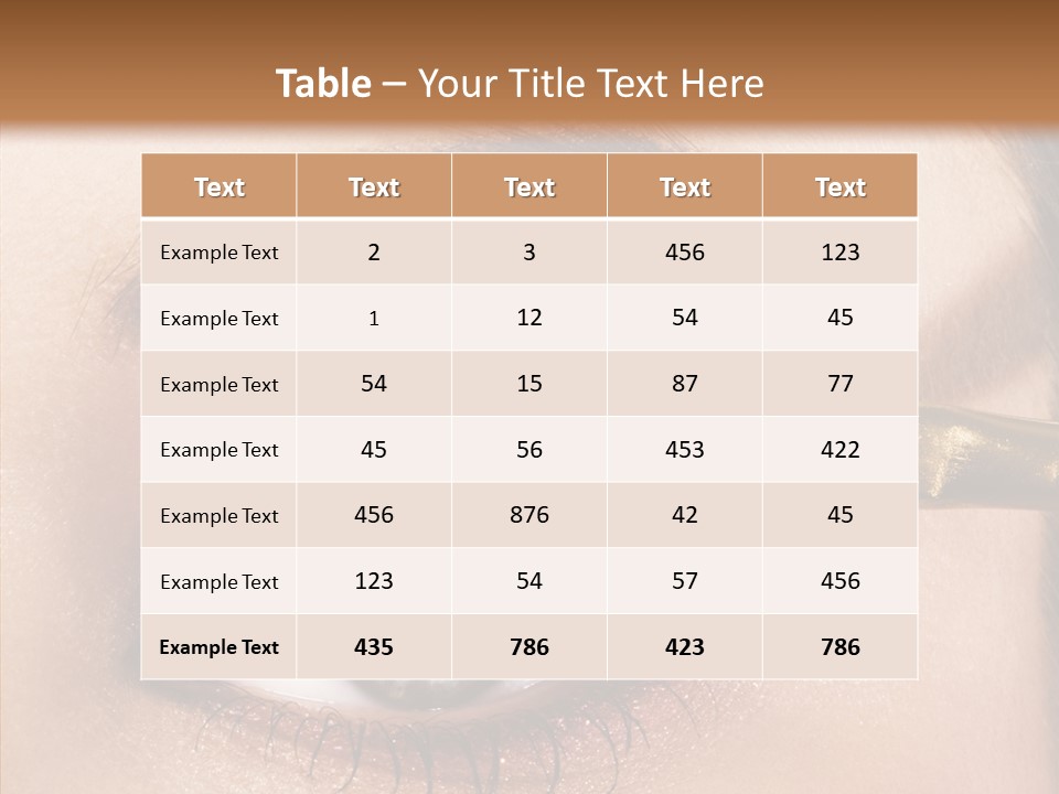 Salon Woman Eyeshadow PowerPoint Template