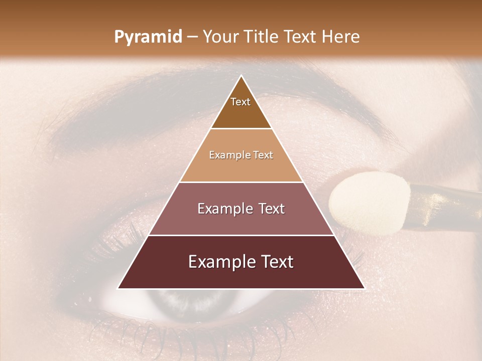 Salon Woman Eyeshadow PowerPoint Template