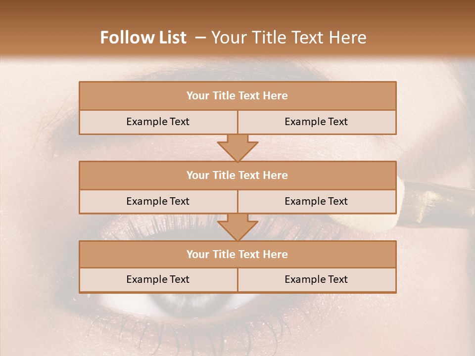 Salon Woman Eyeshadow PowerPoint Template