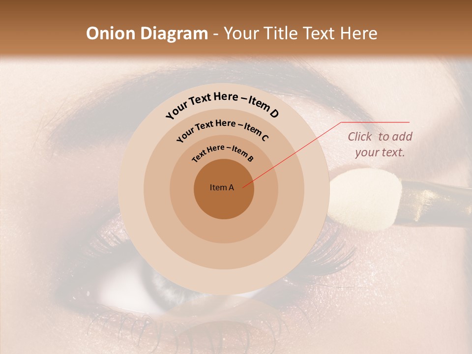 Salon Woman Eyeshadow PowerPoint Template