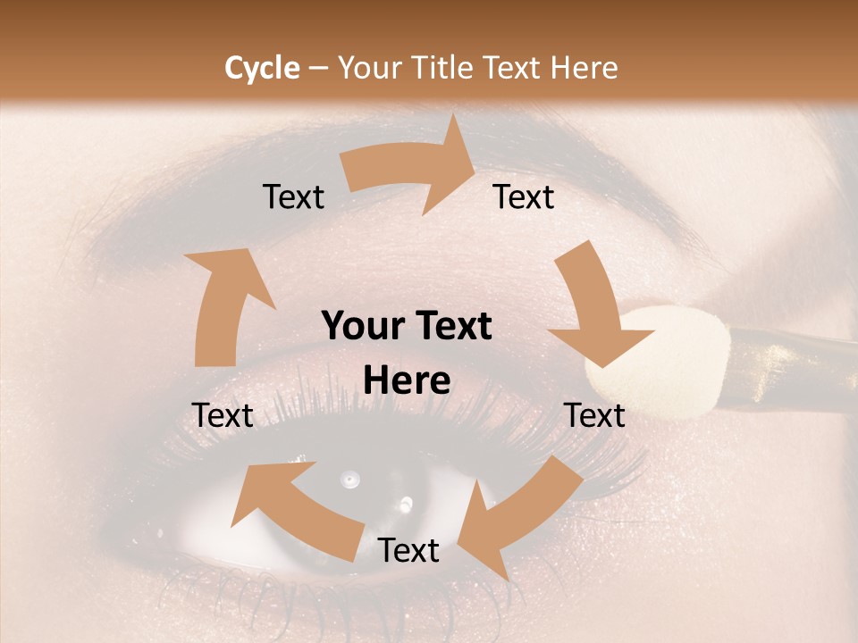 Salon Woman Eyeshadow PowerPoint Template