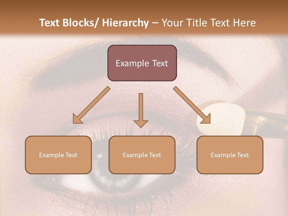 Salon Woman Eyeshadow PowerPoint Template