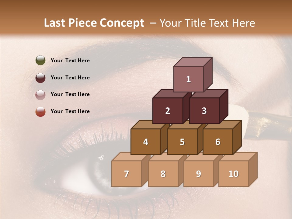 Salon Woman Eyeshadow PowerPoint Template