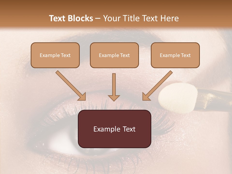 Salon Woman Eyeshadow PowerPoint Template