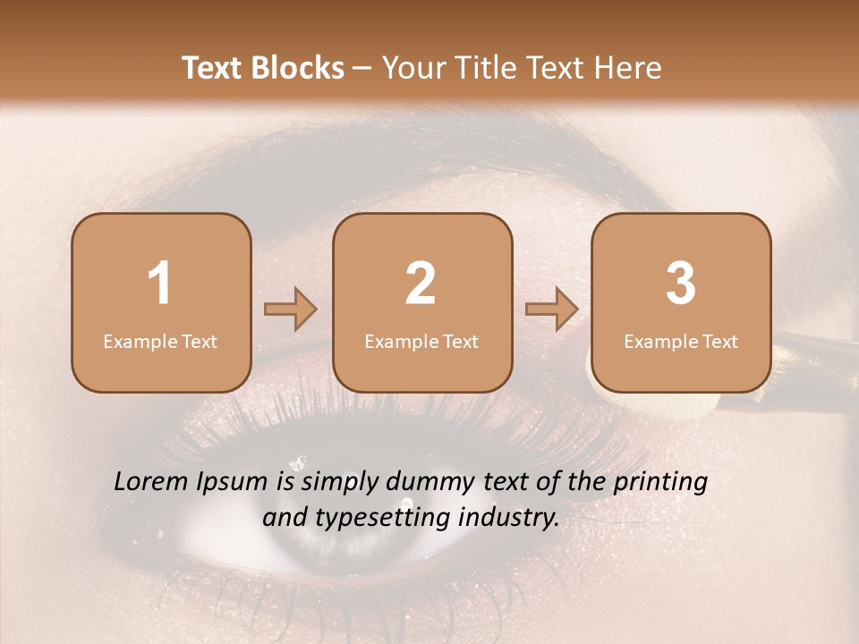 Salon Woman Eyeshadow PowerPoint Template