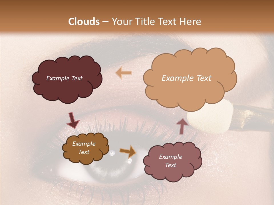 Salon Woman Eyeshadow PowerPoint Template