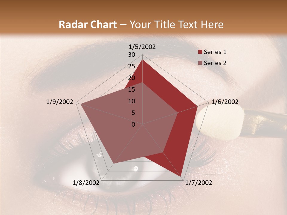 Salon Woman Eyeshadow PowerPoint Template