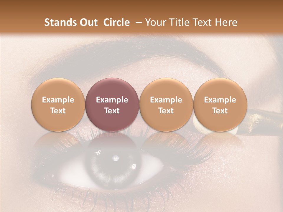 Salon Woman Eyeshadow PowerPoint Template