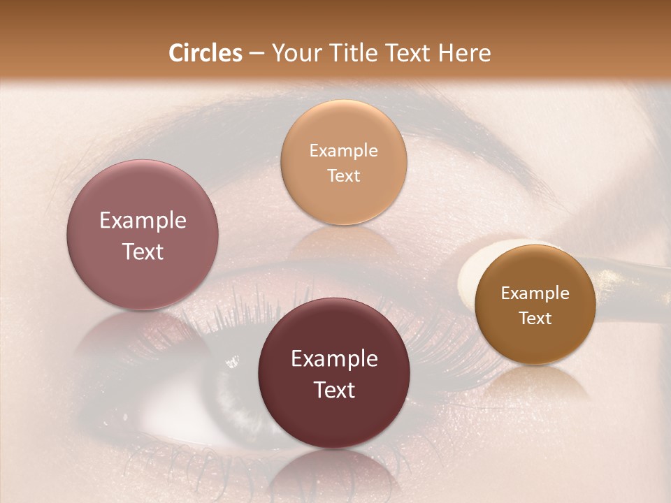 Salon Woman Eyeshadow PowerPoint Template