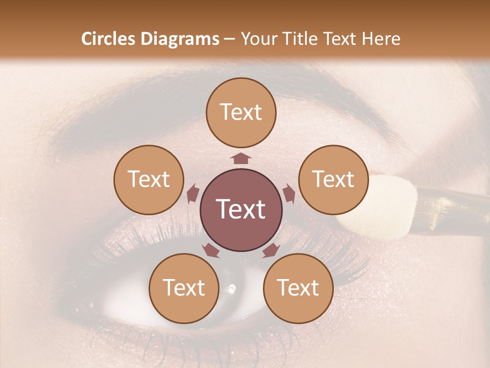 Salon Woman Eyeshadow PowerPoint Template