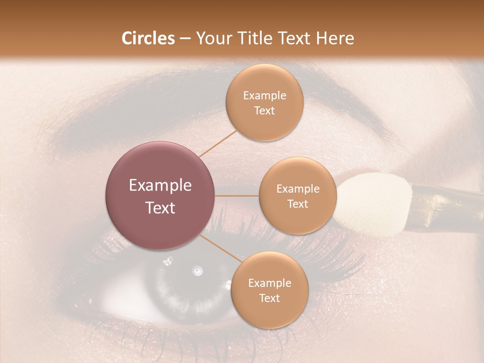 Salon Woman Eyeshadow PowerPoint Template