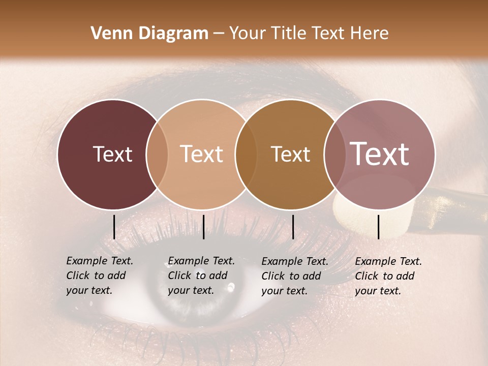 Salon Woman Eyeshadow PowerPoint Template