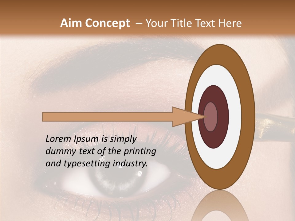 Salon Woman Eyeshadow PowerPoint Template