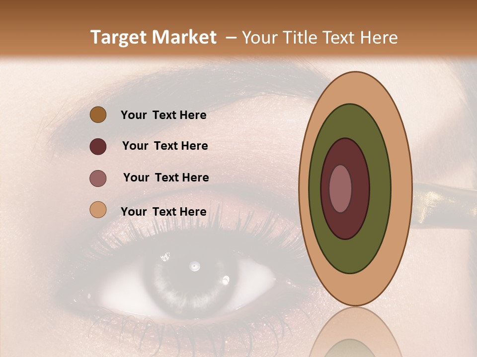Salon Woman Eyeshadow PowerPoint Template