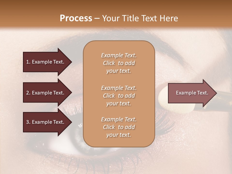 Salon Woman Eyeshadow PowerPoint Template