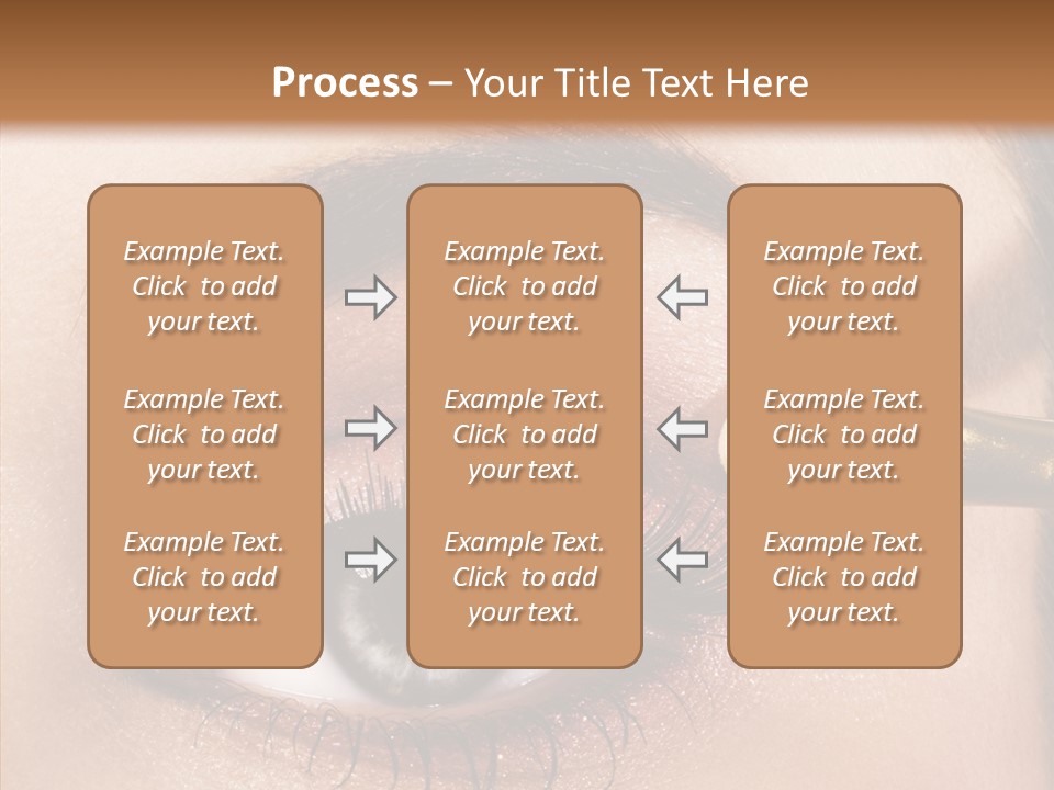 Salon Woman Eyeshadow PowerPoint Template