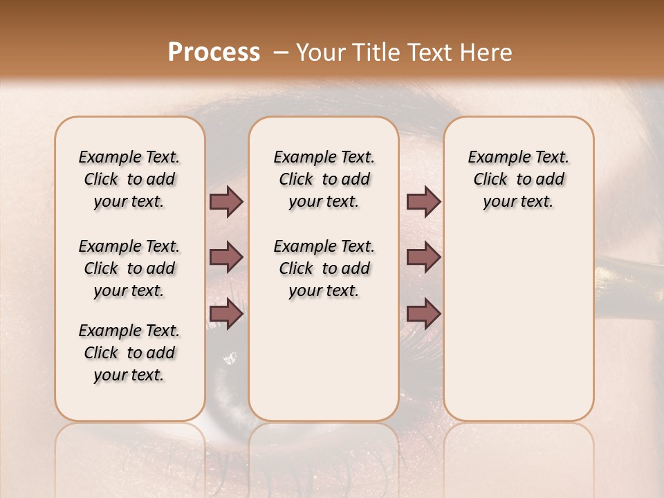 Salon Woman Eyeshadow PowerPoint Template