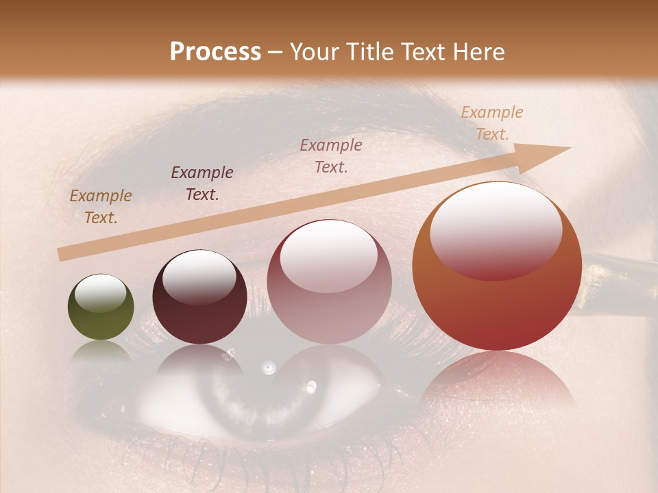 Salon Woman Eyeshadow PowerPoint Template
