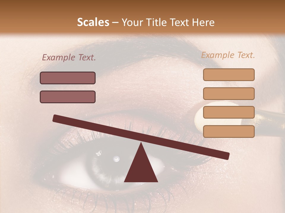 Salon Woman Eyeshadow PowerPoint Template