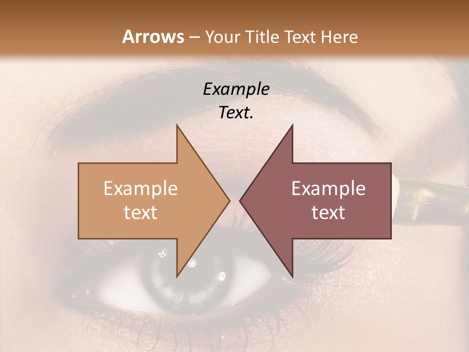 Salon Woman Eyeshadow PowerPoint Template