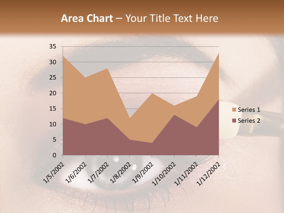 Salon Woman Eyeshadow PowerPoint Template