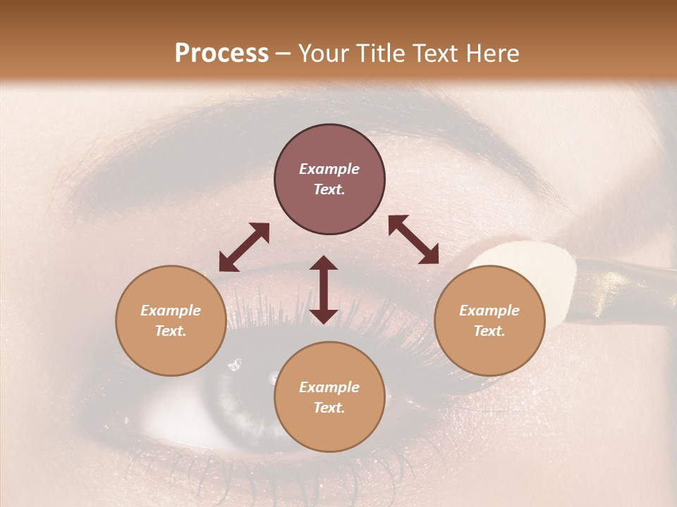 Salon Woman Eyeshadow PowerPoint Template