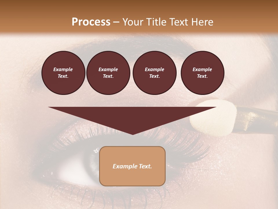 Salon Woman Eyeshadow PowerPoint Template