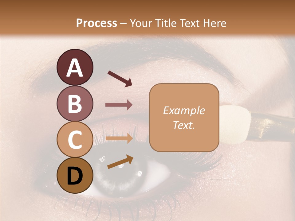 Salon Woman Eyeshadow PowerPoint Template