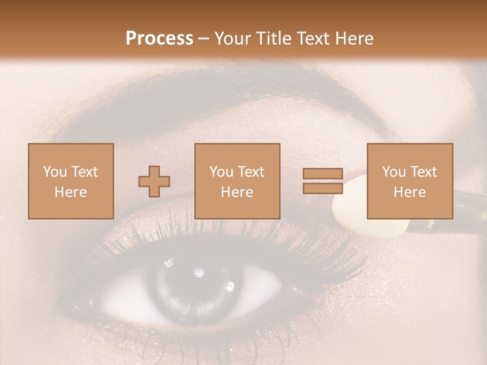 Salon Woman Eyeshadow PowerPoint Template