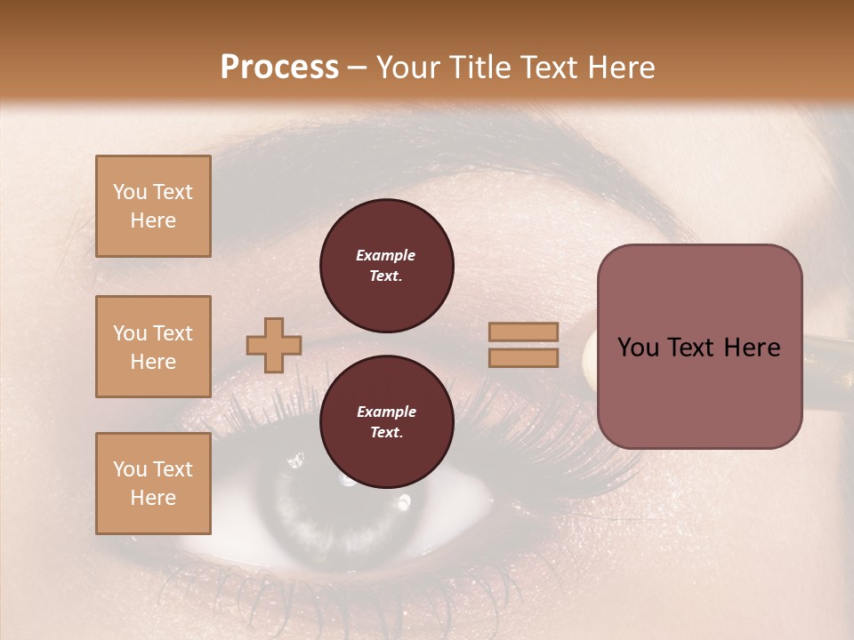 Salon Woman Eyeshadow PowerPoint Template