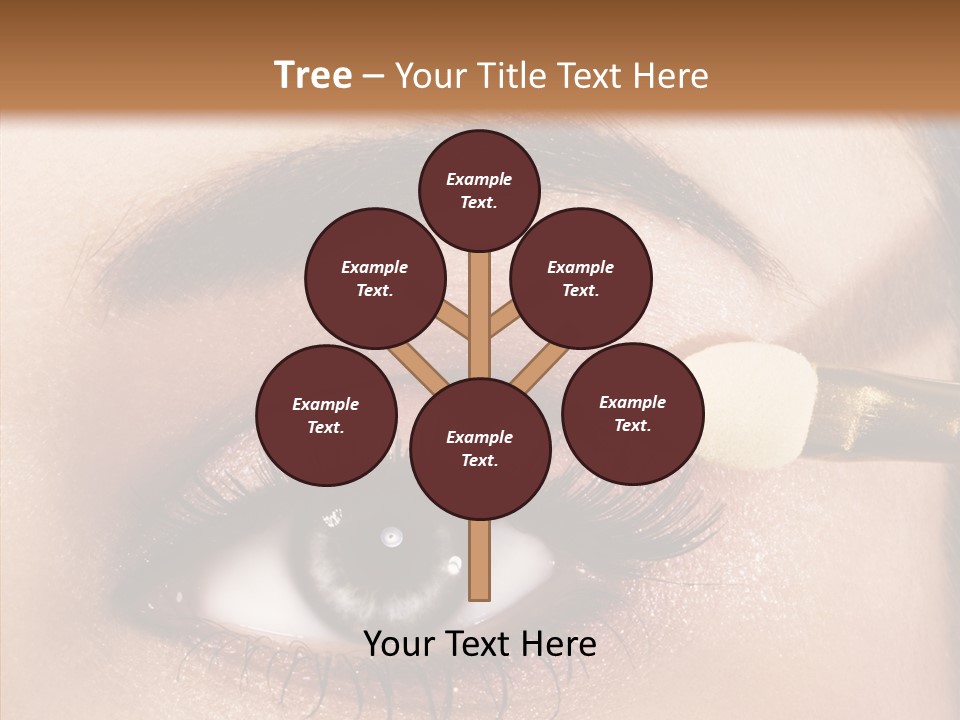 Salon Woman Eyeshadow PowerPoint Template