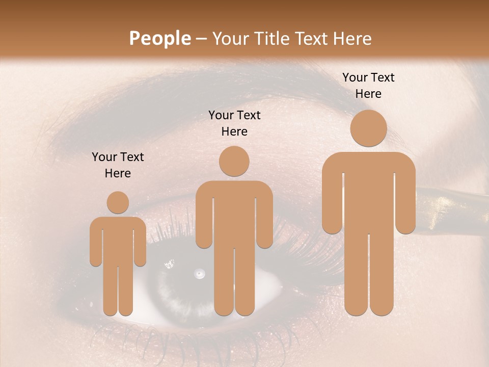 Salon Woman Eyeshadow PowerPoint Template