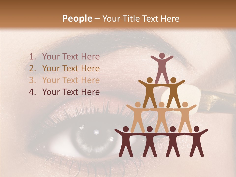 Salon Woman Eyeshadow PowerPoint Template