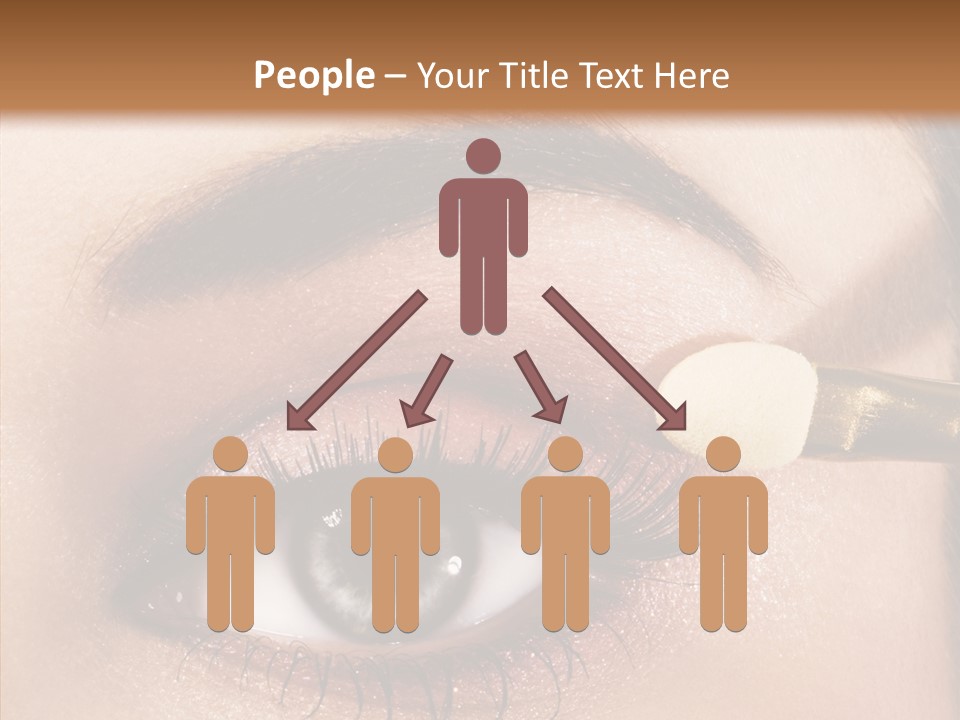 Salon Woman Eyeshadow PowerPoint Template