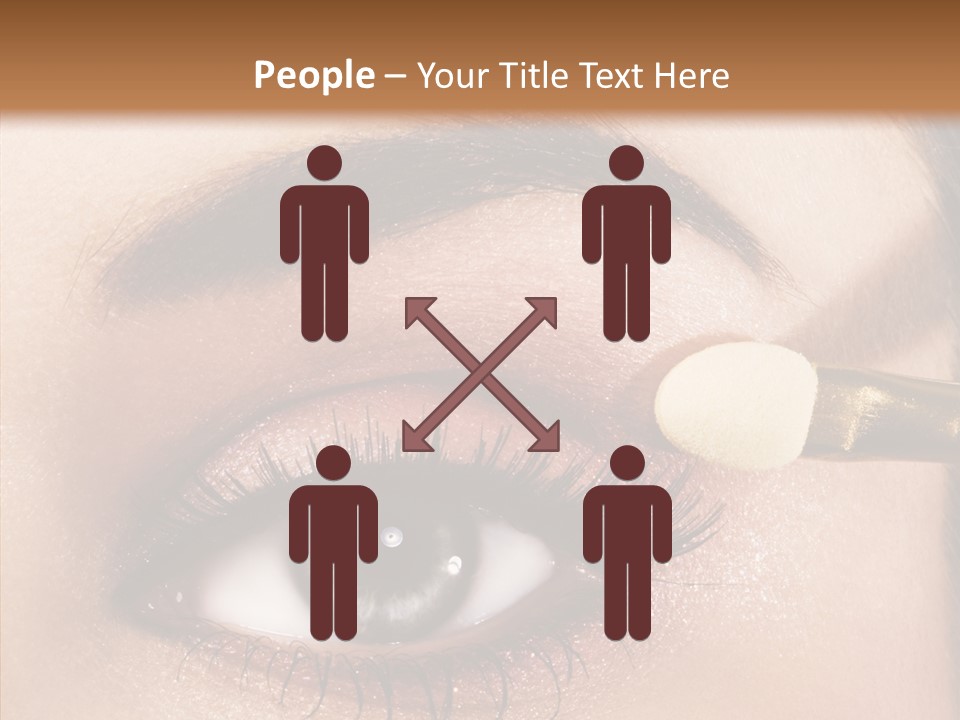Salon Woman Eyeshadow PowerPoint Template