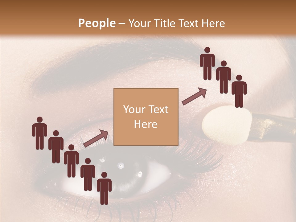 Salon Woman Eyeshadow PowerPoint Template