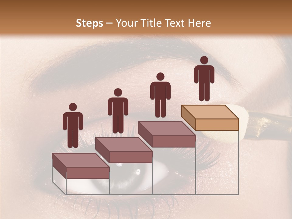 Salon Woman Eyeshadow PowerPoint Template