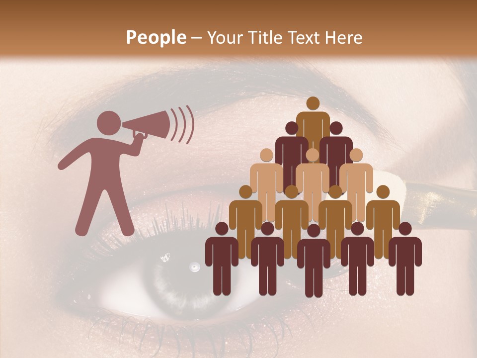 Salon Woman Eyeshadow PowerPoint Template