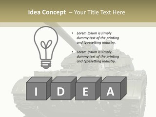 Steel Belarus Weapons PowerPoint Template