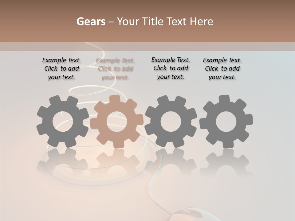 Graphic Laptop Blue PowerPoint Template