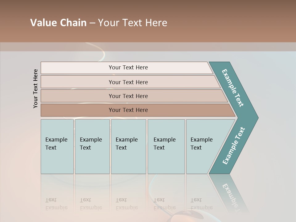 Graphic Laptop Blue PowerPoint Template
