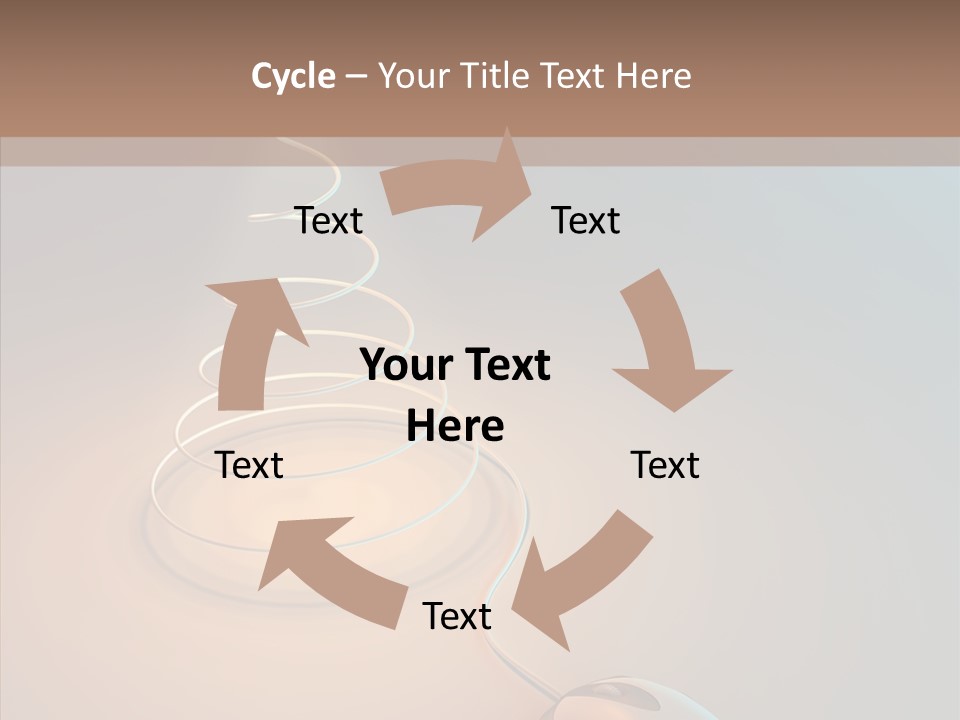 Graphic Laptop Blue PowerPoint Template