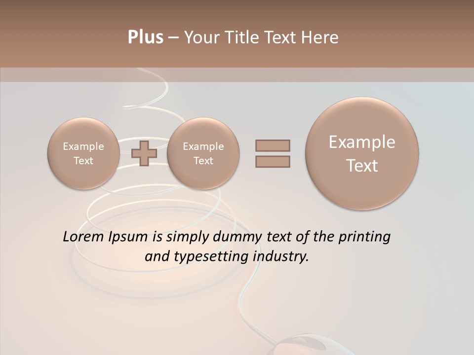 Graphic Laptop Blue PowerPoint Template