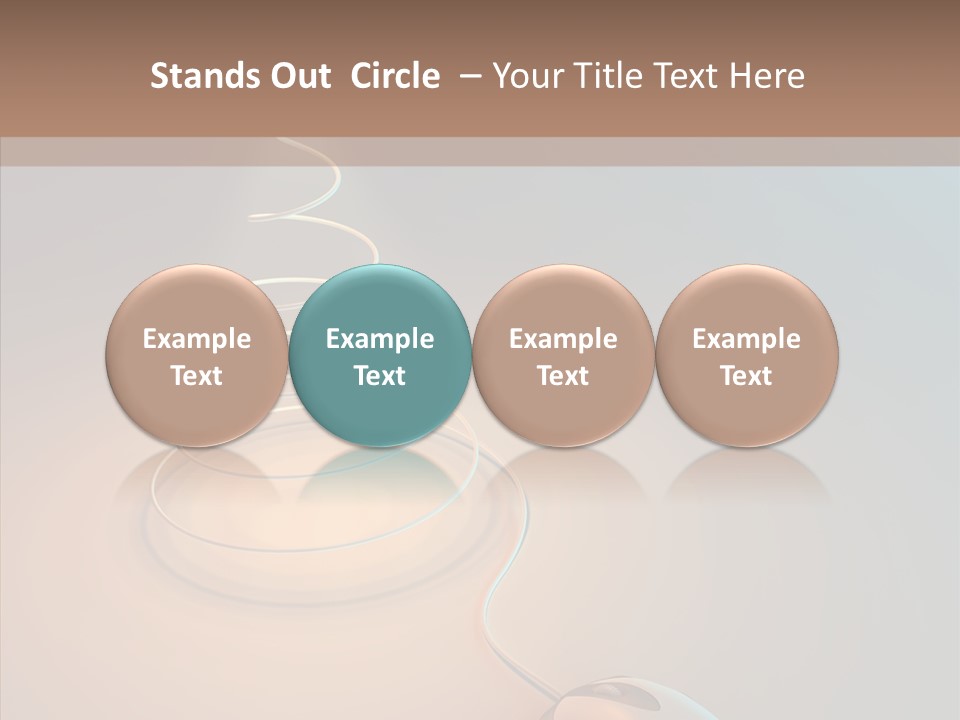 Graphic Laptop Blue PowerPoint Template