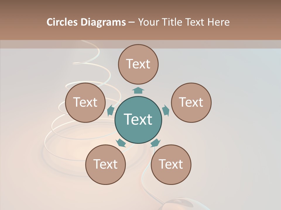 Graphic Laptop Blue PowerPoint Template