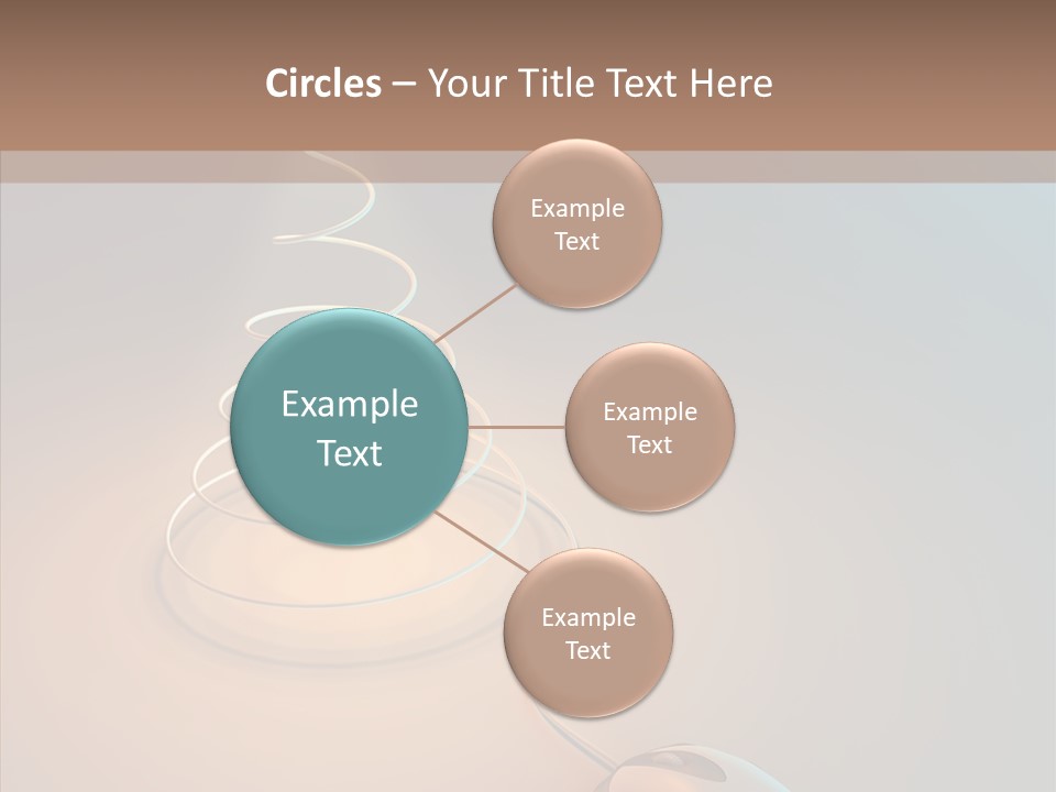 Graphic Laptop Blue PowerPoint Template