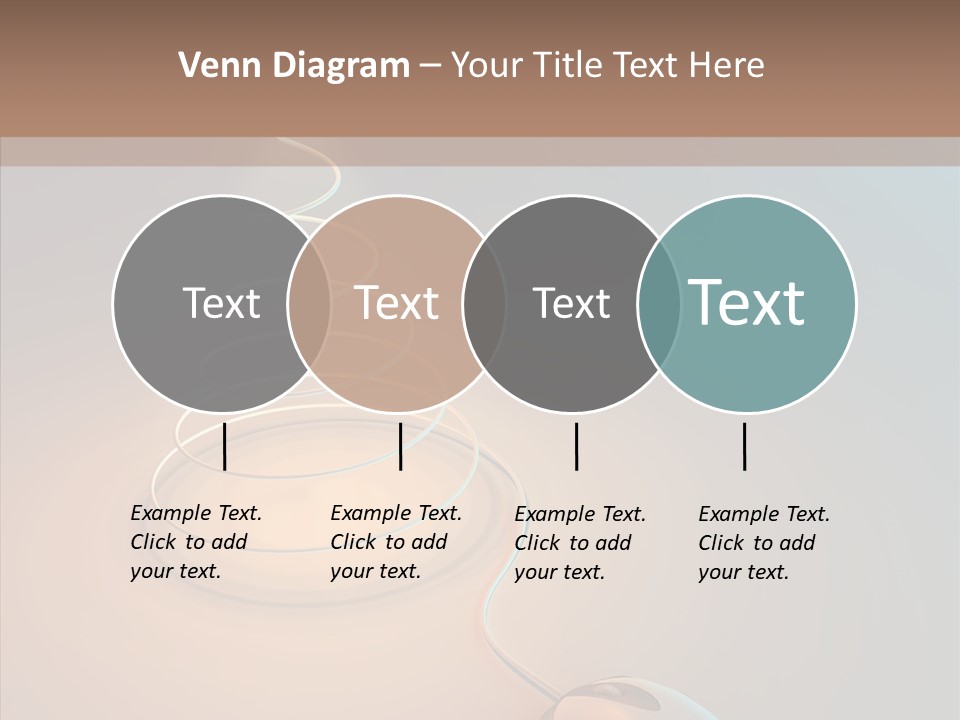 Graphic Laptop Blue PowerPoint Template