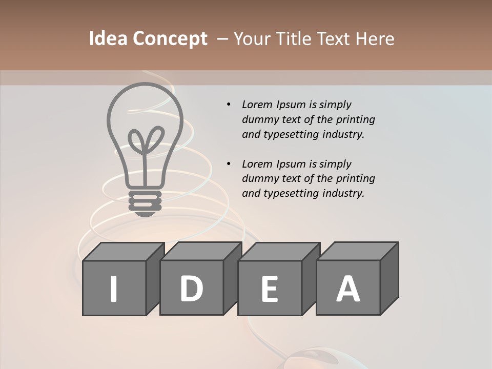 Graphic Laptop Blue PowerPoint Template